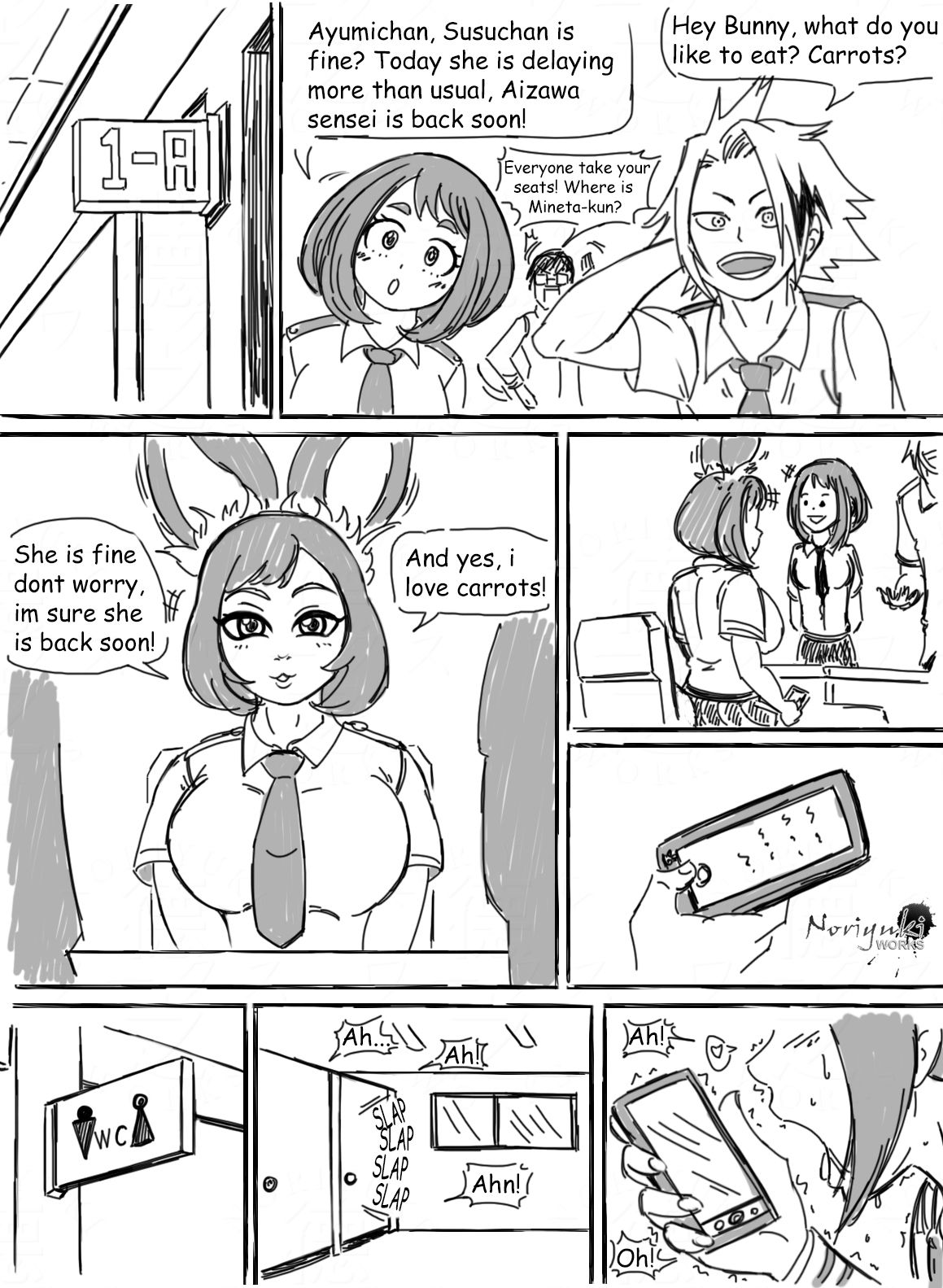 [NoriyukiWorks] SwimsuitSuccubus x Mineta (My Hero Academia) [English] page 4 full