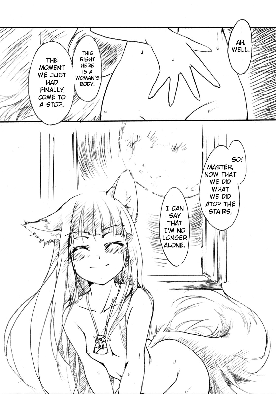 (COMIC1☆2) [Hina prin (Ikuta Takanon)] Ookami no Chotto H na Hanashi [Wolf and a Little Dirty Chat] (Ookami to Koushinryou [Spice and Wolf]) [English] ==Strange Companions== page 15 full