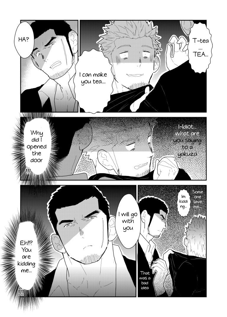 [Sorairo Panda (Yamome)] Moshimo Yakuza no Atama no Ue ni Otoko no Pants ga Ochite Kitara. | What if Men’s Underwear Falls Down on a Yakuza’s Head [English] page 8 full