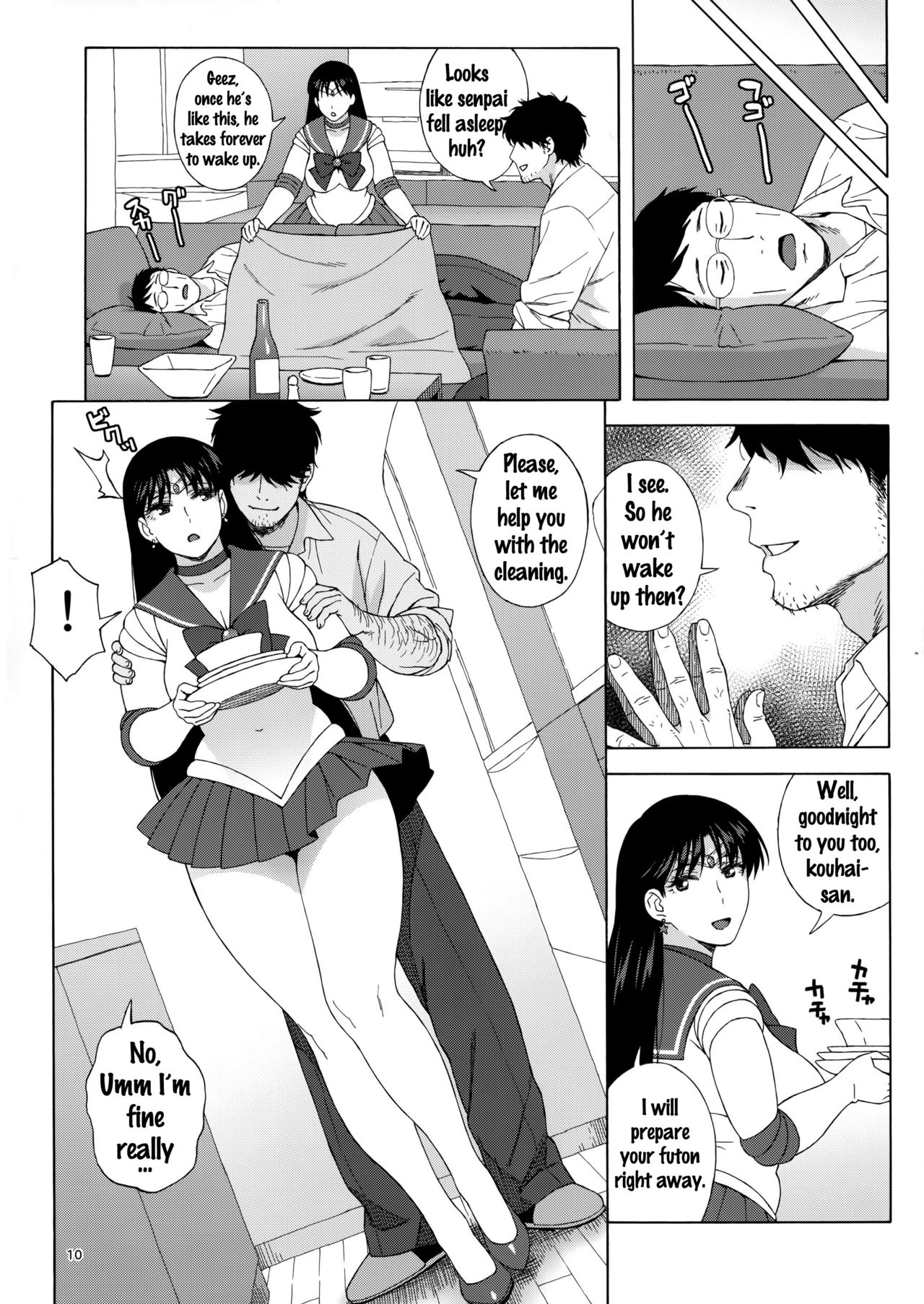 (C91) [666PROTECT (Jingrock)] Ano Hito ni Nita Hito [Hitozuma Rei-chan no Yuuutsu] (Bishoujo Senshi Sailor Moon) [English] {doujins.com} page 9 full