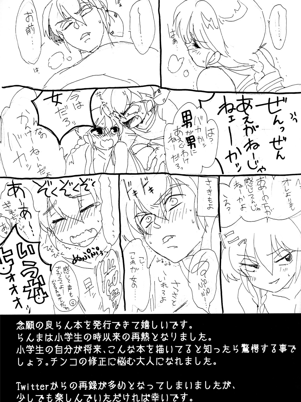 (Rumic Petit Only 2) [Ucyu-Kago (KazushiroNonko)] Ore to Omae de Ran de Buu (Ranma 1/2) page 14 full