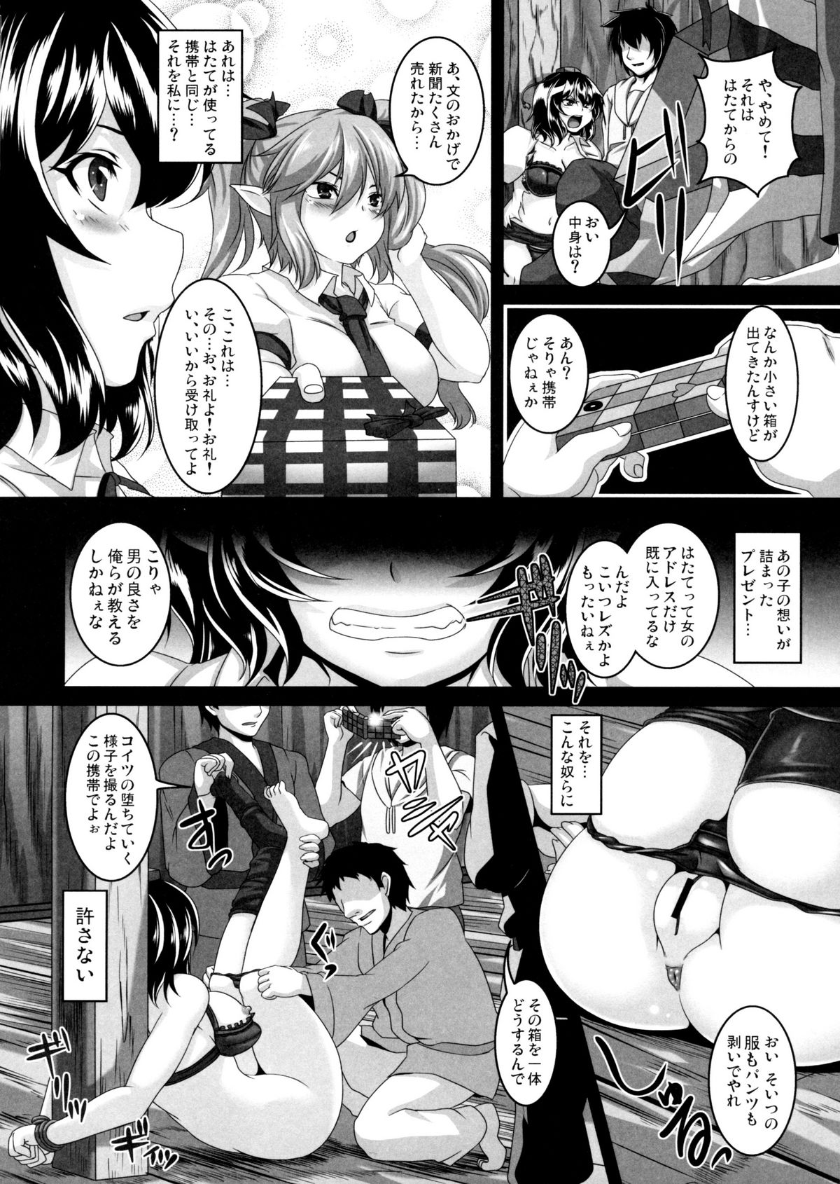 (Reitaisai 8) [Tiramisu Tart (Kazuhiro)] Shameimaru Aya Nikubenki Kyouiku Kiroku (Touhou Project) page 5 full