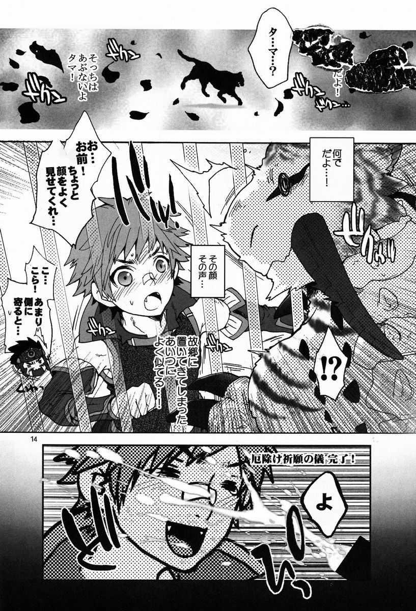 (C82) [Kon'na Tokoro no Kin'niku made Kitaeru nante... (Sugoi Kin'niku)] Monmonhanhan extra (Monster Hunter) page 13 full