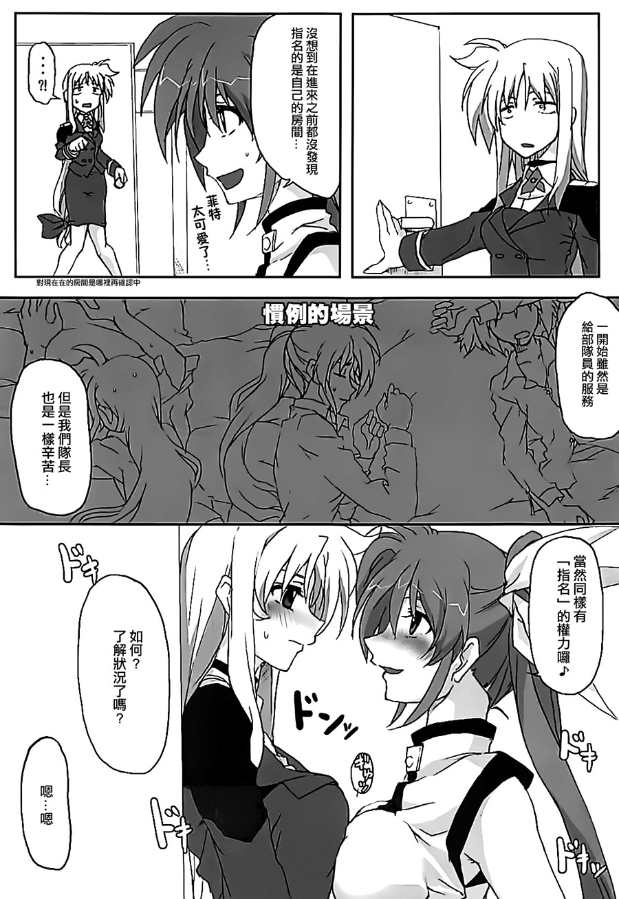 (C89) [STROLL IN THE WOODS !! (ELF)] Nanoha-san Shimei Haittemasu yo (Mahou Shoujo Lyrical Nanoha)[Chinese] [大友同好会豆腐磨坊漢化組] page 14 full