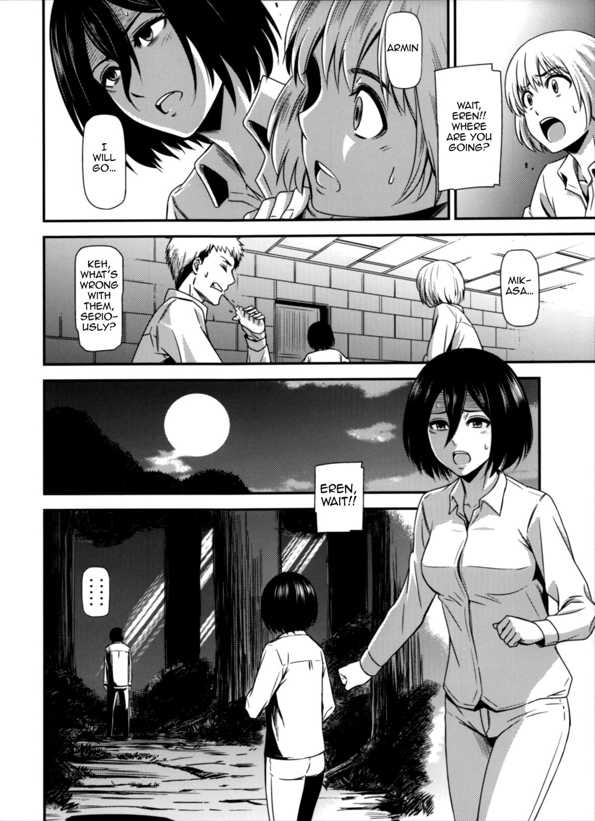 (C87) [Kiyosumi Hurricane (Kiyosumi Hurricane)] Gekishin Yon | Firing Pin 4 (Shingeki no Kyojin) [English] {doujin-moe.us} page 5 full