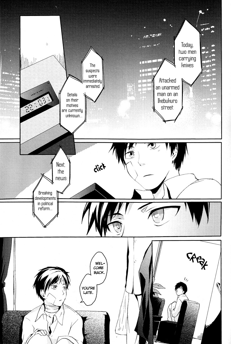 (C78) [WORLD BOX, Bon's (Yuu, Sumeragi Sora)] 2-nen to 8-kagetsu no Kiseki | A Journey of 2 Years and 8 Months (Durarara!!) [English] [ebil_trio] page 14 full