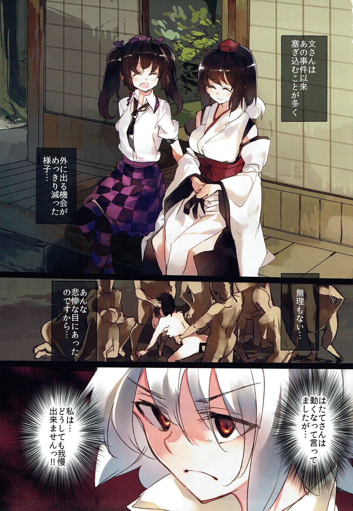 (C93) [F/T (ken)] Shameimaru Aya Ero Trap Dungeon -Inubashiri Momiji Hen- (Touhou Project) page 2 full