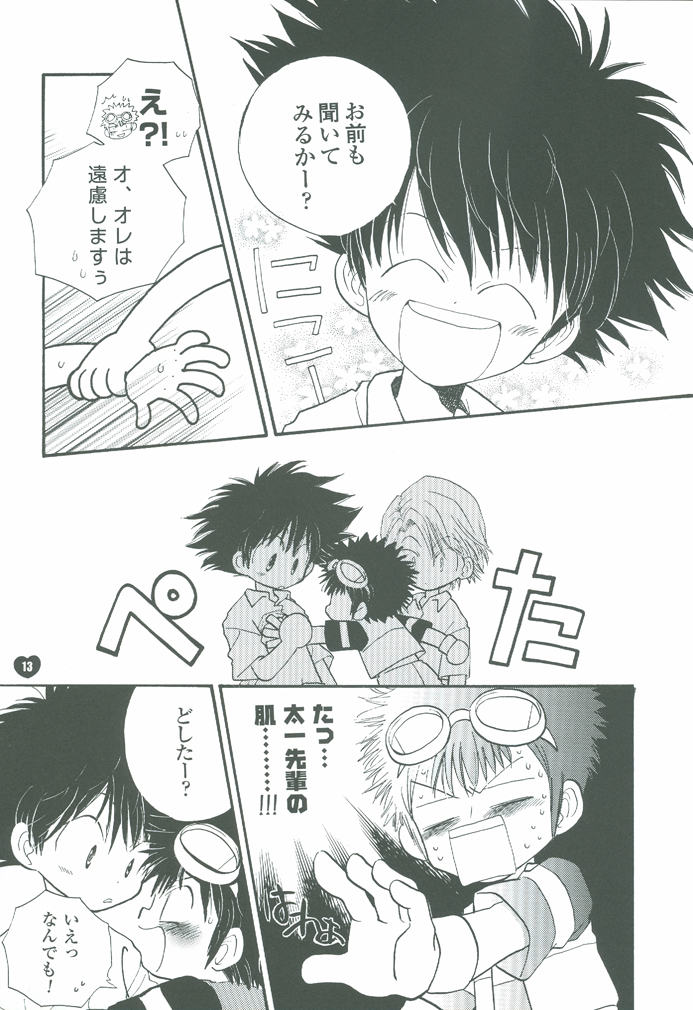 [Atsu Atsu COOK (Katagari Atsuko)] Guru Guru Triangle (Digimon Adventure 02) page 13 full