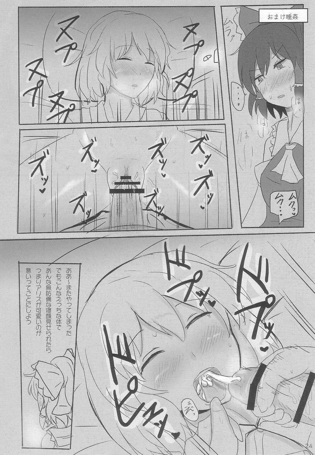 (Kouroumu 8) [Hakuginmokusei (Poshi)] Yoi Ko wo Tsukurou Kamae wa Back (Touhou Project) page 24 full