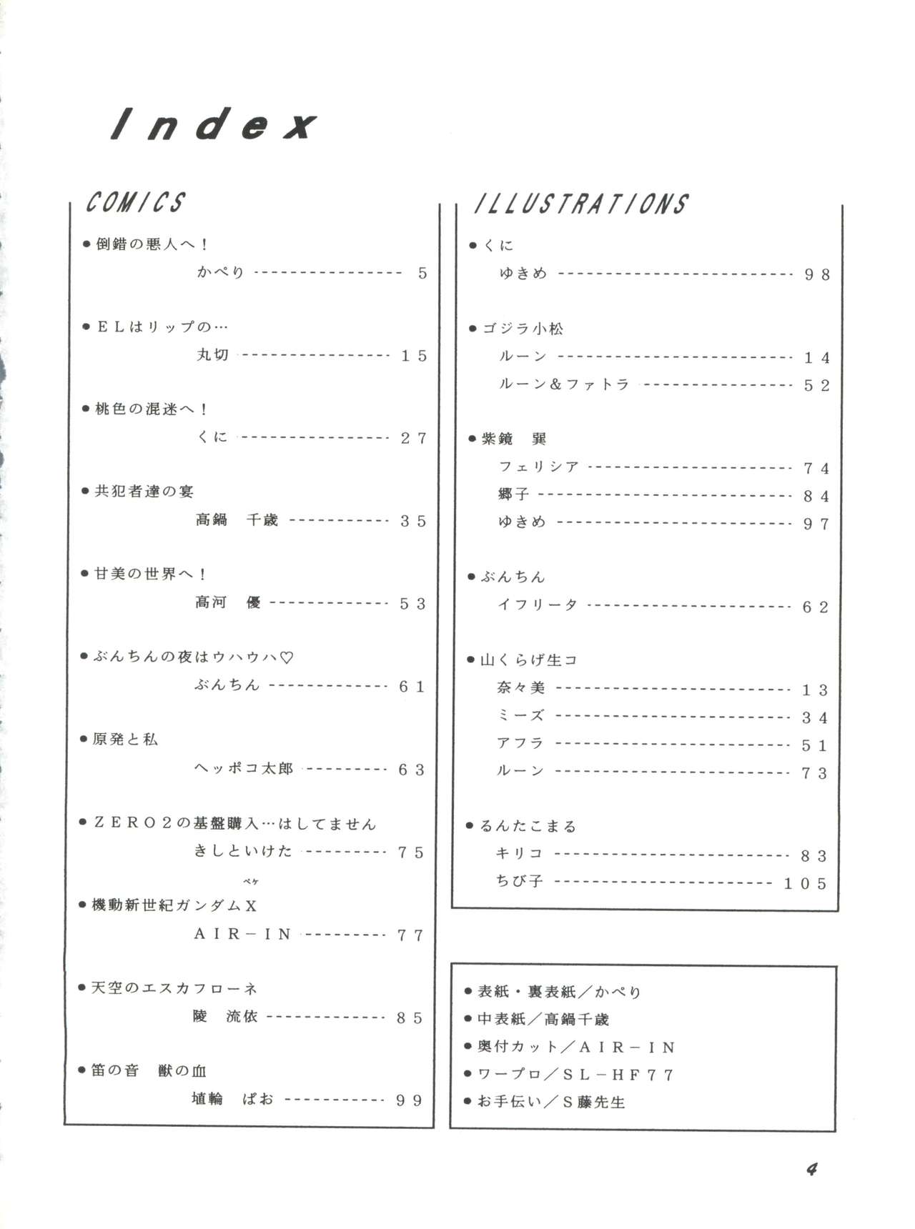 (C50) [Team Plus-Y (Various)] PLUS-Y Vol. 18 (El Hazard, Gundam X, Tenkuu no Escaflowne) page 4 full