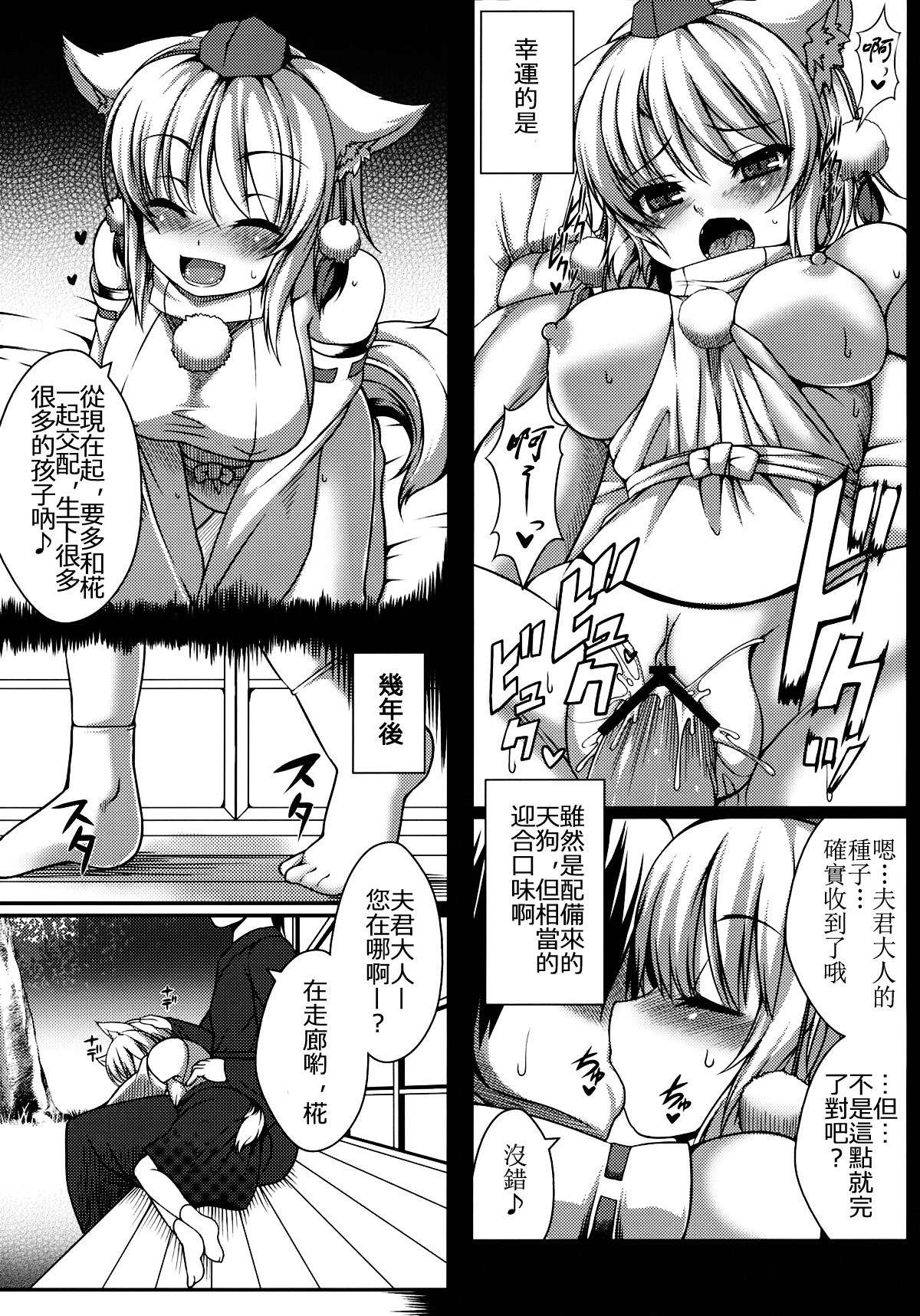 (Reitaisai 9) [Evo.R.B (Takayuki Hiyori)] Wanwano Kazoku Keikaku (Touhou Project) [Chinese] [oo君の個人漢化] page 4 full