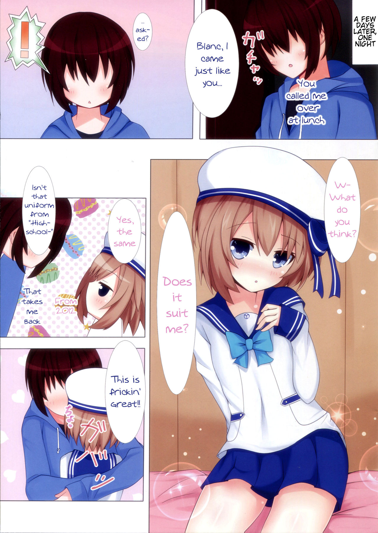 (C91) [Yumemiru Shiro (Haru)] Shikousakugo na Koibito | Trial and Error Lover (Hyperdimension Neptunia) [English] page 4 full