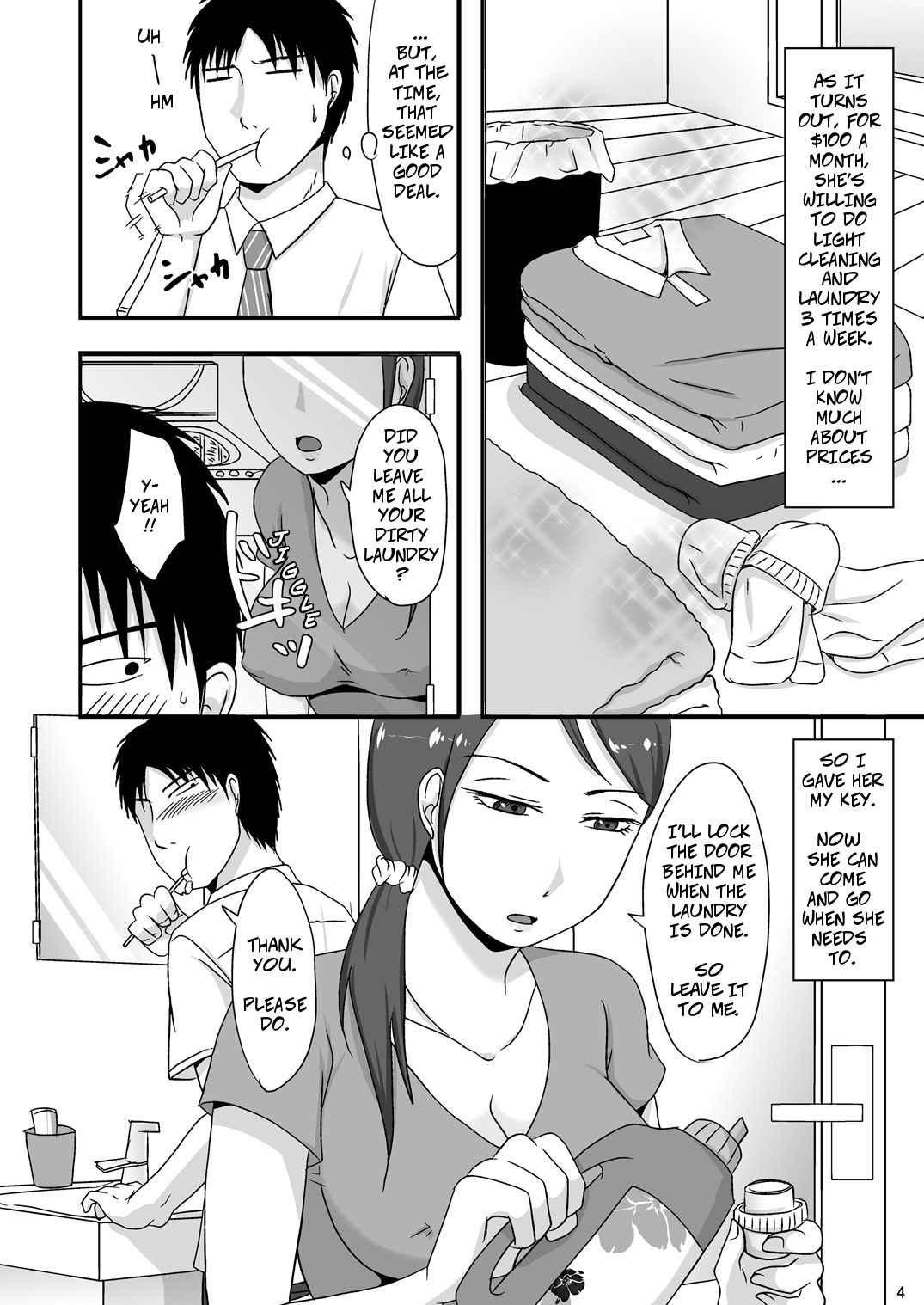 [TTSY (Kurogane)] Otonari-san to Enkou Seikatsu | With My Neighbor 1: Compensated Dating [English] [CopyOf] page 4 full