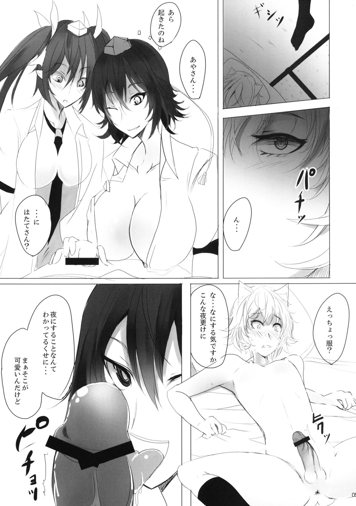 (C78) [Kuronishiki (Takaharu)] Natsu Tengu Moriawase (Touhou Project) page 5 full