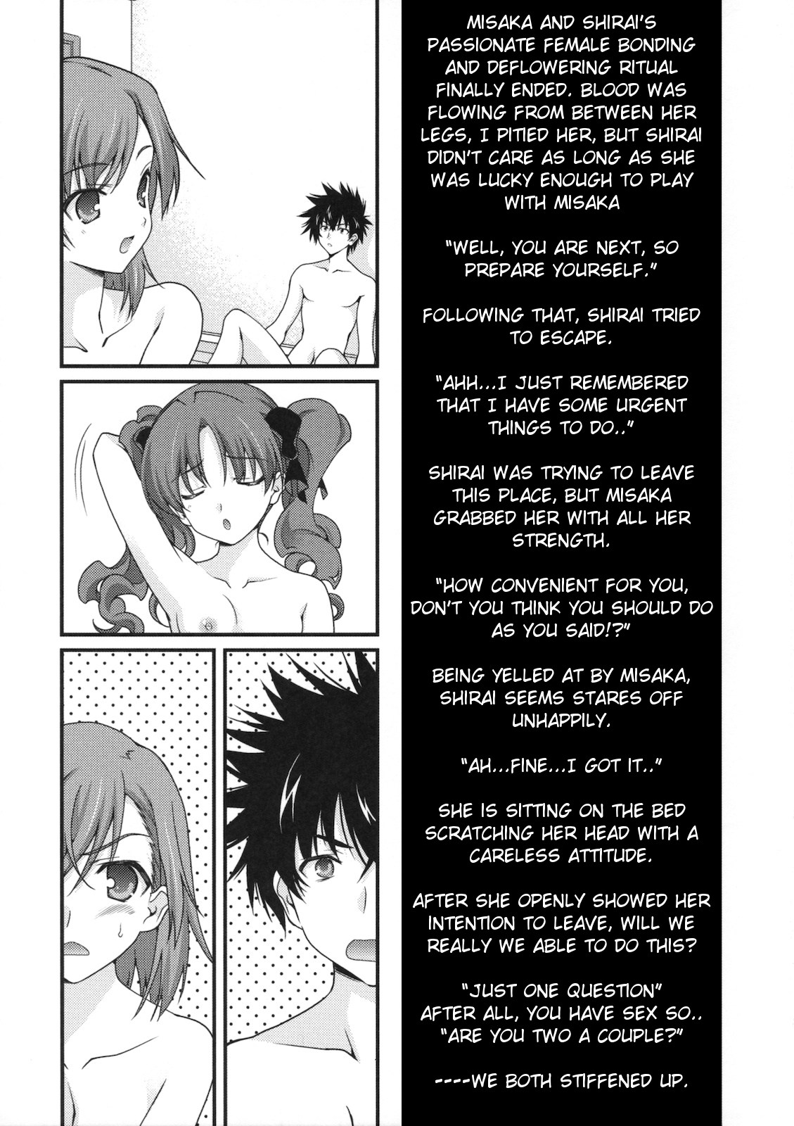 (COMIC1☆4) [Renai Mangaka (Naruse Hirofumi)] BIRIBIRI Syndrome (Toaru Majutsu no Index) [English] {ydwtt} page 9 full