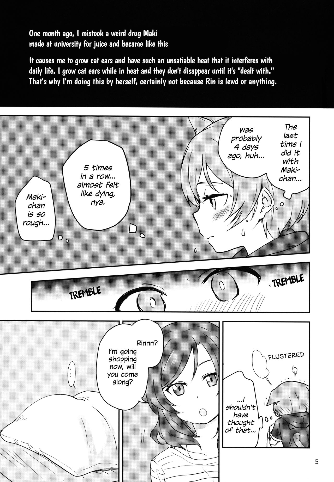 (C90) [Kurocan, Toramadara. (Itsuki Kuro, Ryuuga Ookami)] Dokodemo Issho (Love Live!) [English] [WindyFall Scanlations] page 5 full