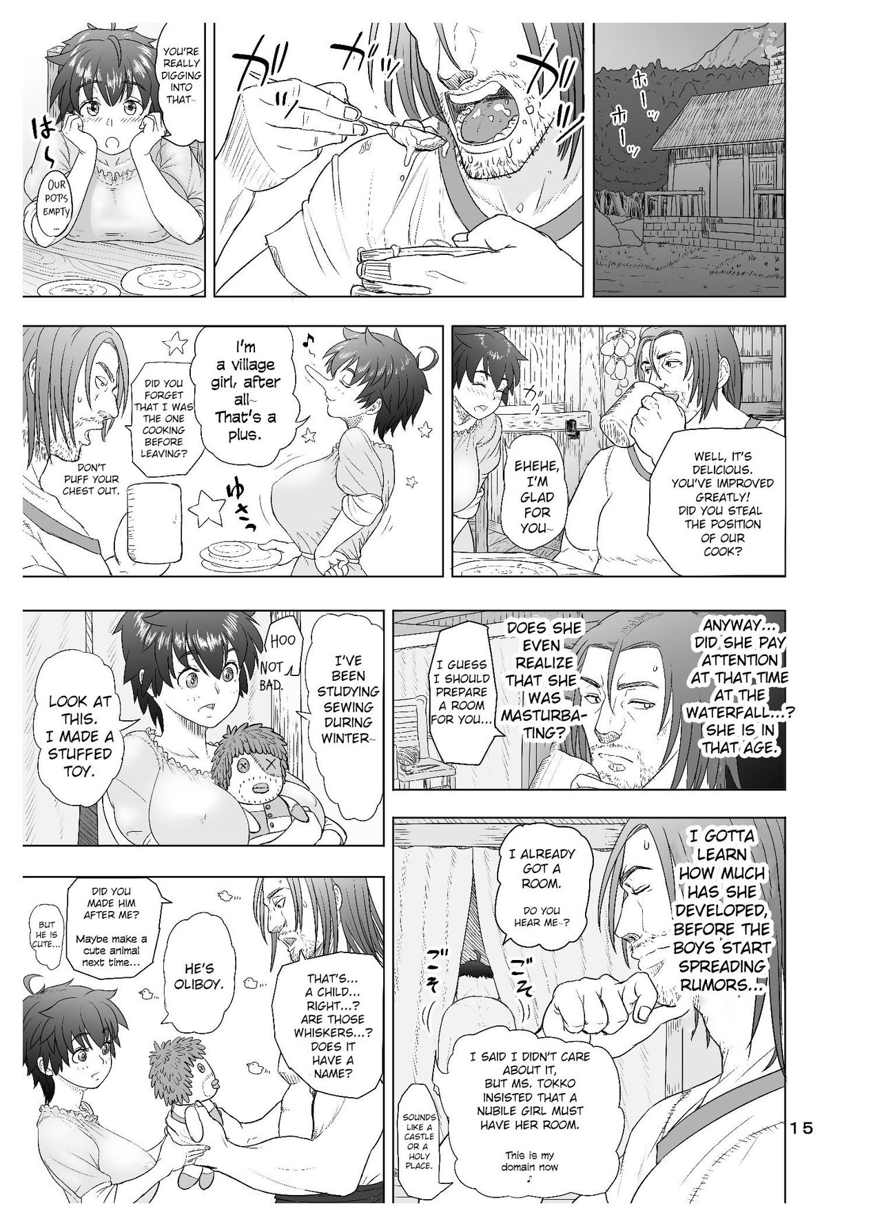 [Mandrill (Arimura Ario)] Datte Otoko wa Kedamono da mono Dai 1-wa Otou-san wa Ookami-san? [English] [CrowKarasu] page 15 full