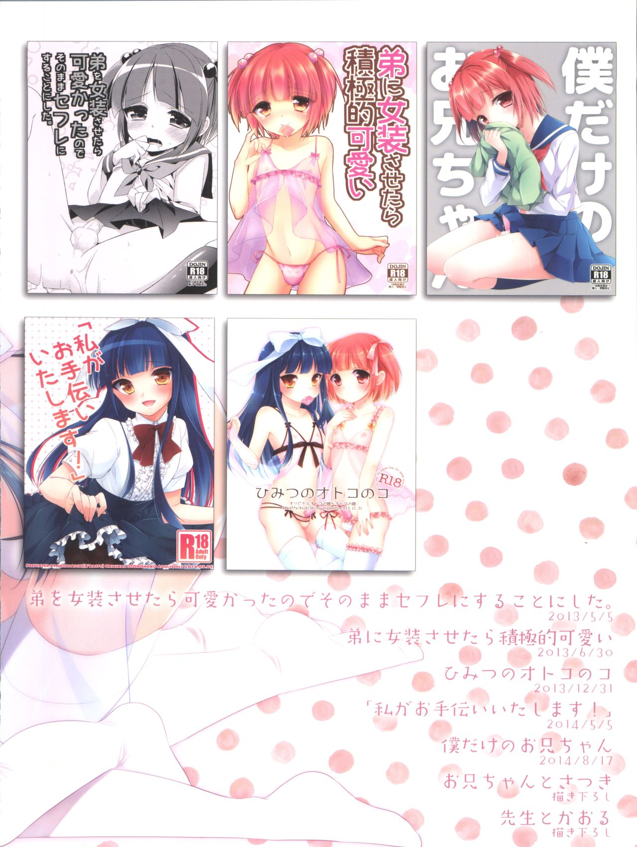 (C90) [R*kaffy (Aichi Shiho)] Himitsu no Otokonoko - R-Kaffy Otoko no Musume Sakuhin Soushuuhen - page 125 full