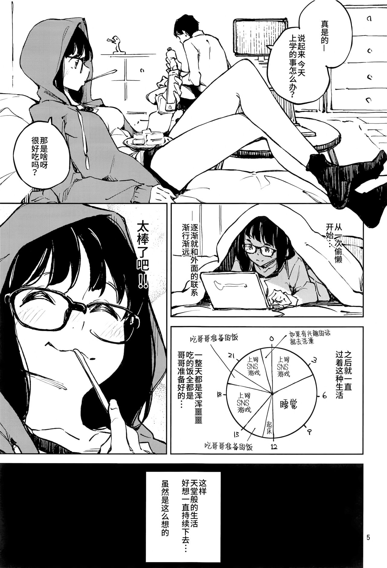 [Hannama (Serere)] 1-kagetsukan no Paradise [Chinese] [靴下汉化组] [Digital] page 4 full