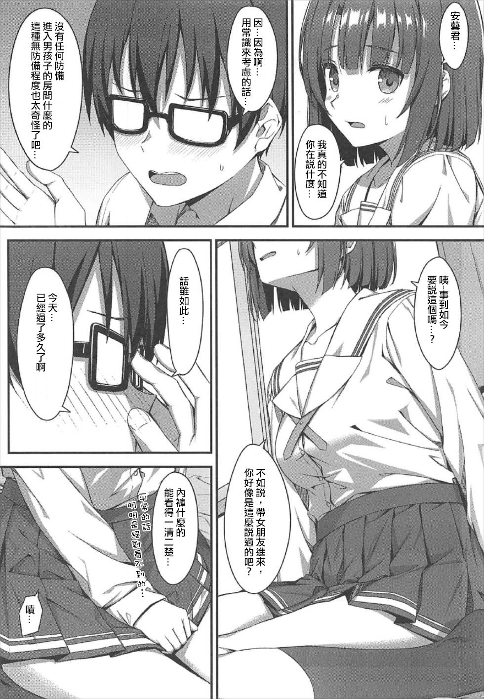 (C92) [Titano-makhia (Mikaduchi)] Onegai Kato-chan! (Saenai Heroine no Sodatekata) [Chinese] [WTM直接汉化] page 4 full