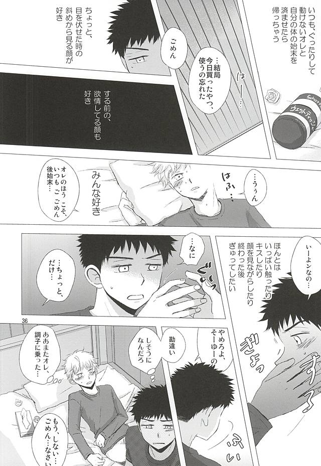 (C88) [Double Knockout (Natsuno)] Nigemizu <Zenpen> (Ookiku Furikabutte) page 37 full