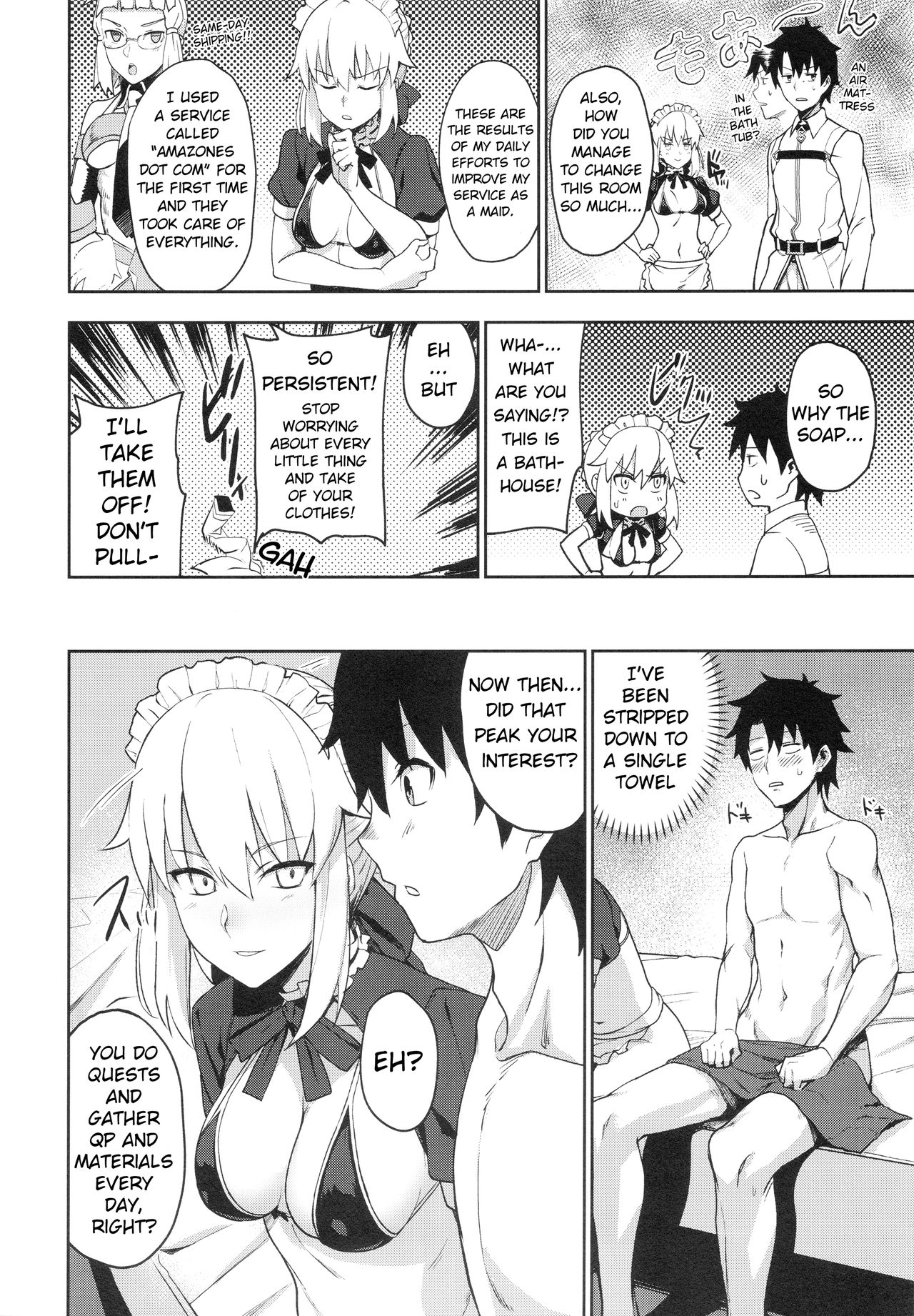 (C94) [LOFLAT (Prime)] Chaldea Soap SSS-kyuu Gohoushi Maid (Fate/Grand Order) [English] page 4 full