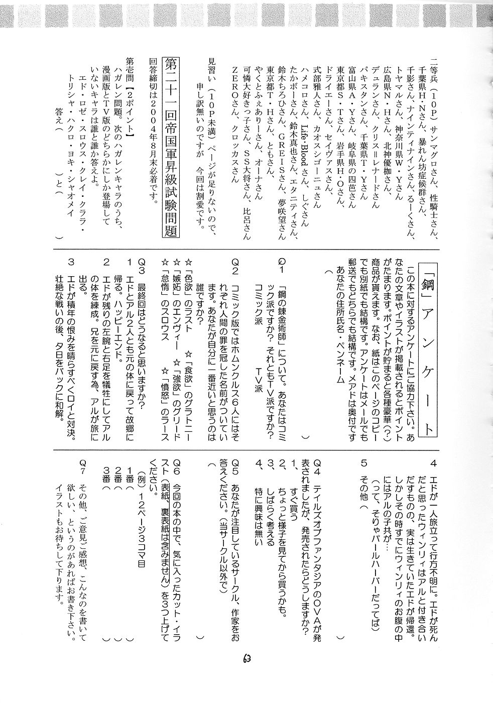 (SC24) [RED RIBBON REVENGER (Ibuki Wataru, Makoushi, Takatoo Juna)] Hagane (Fullmetal Alchemist) page 62 full