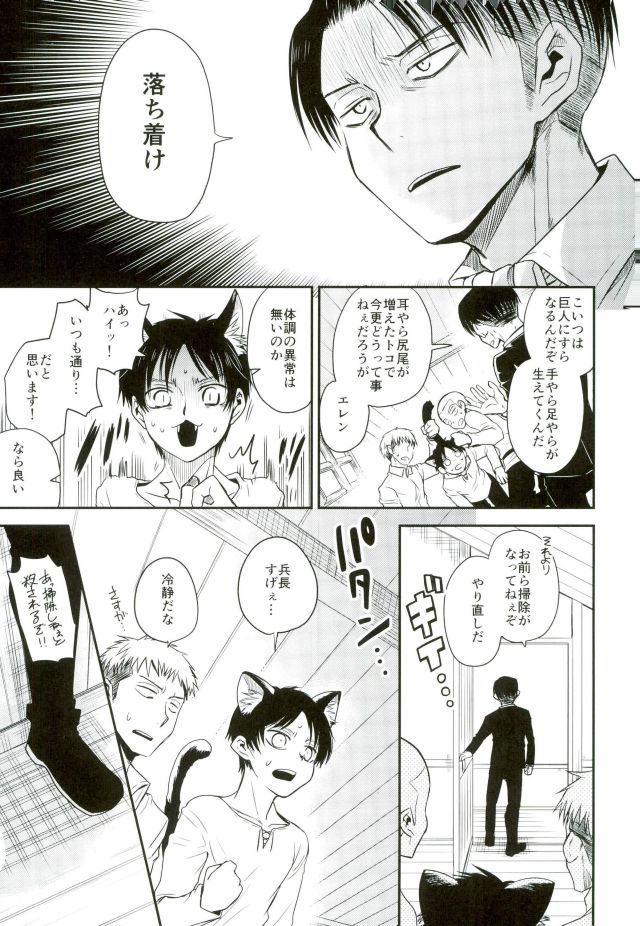 (C91) [Sonic (PANA)] Shinpei-kun ga Neko ni Narimashite (Shingeki no Kyojin) page 6 full