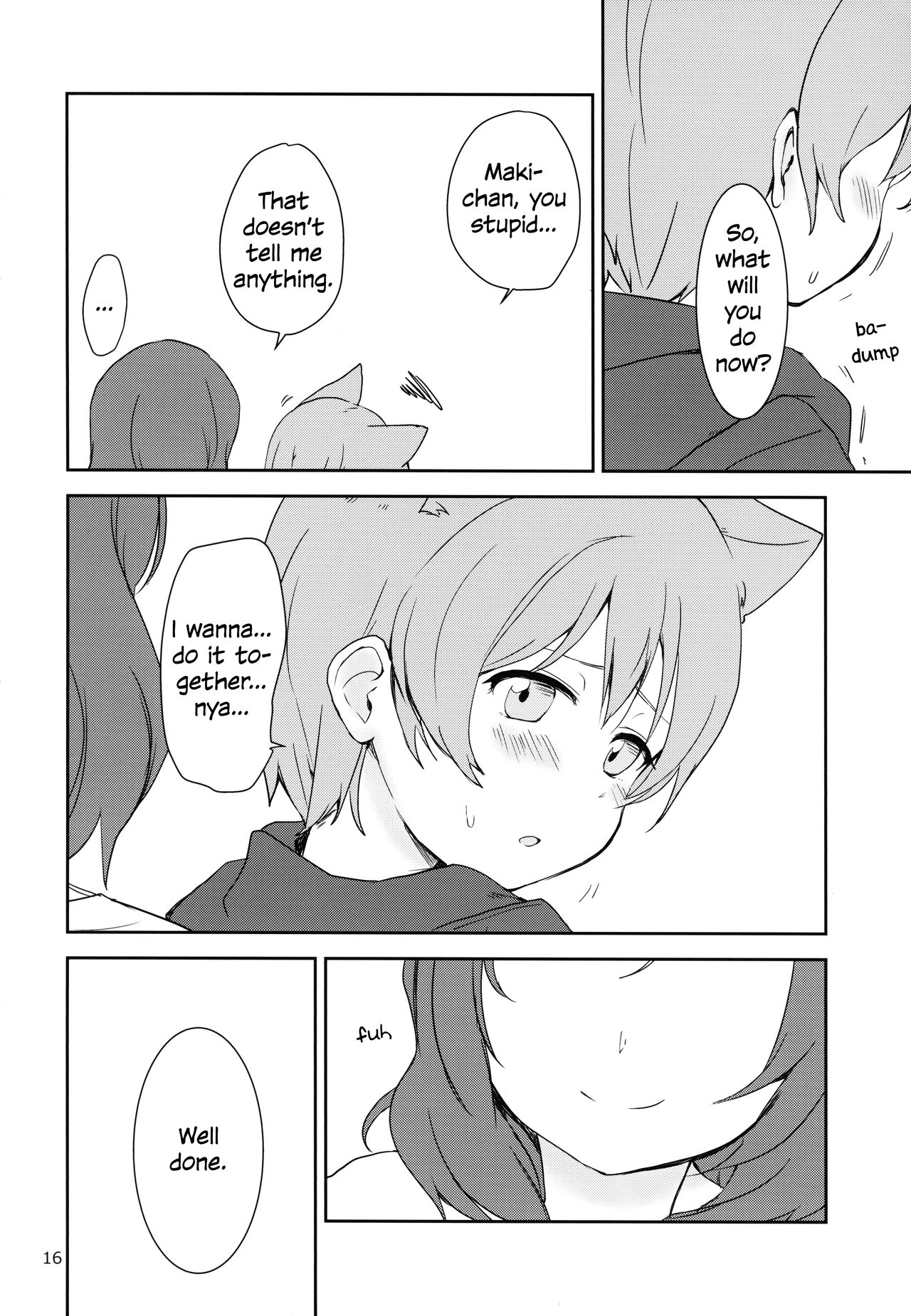 (C90) [Kurocan, Toramadara. (Itsuki Kuro, Ryuuga Ookami)] Dokodemo Issho (Love Live!) [English] [WindyFall Scanlations] page 16 full