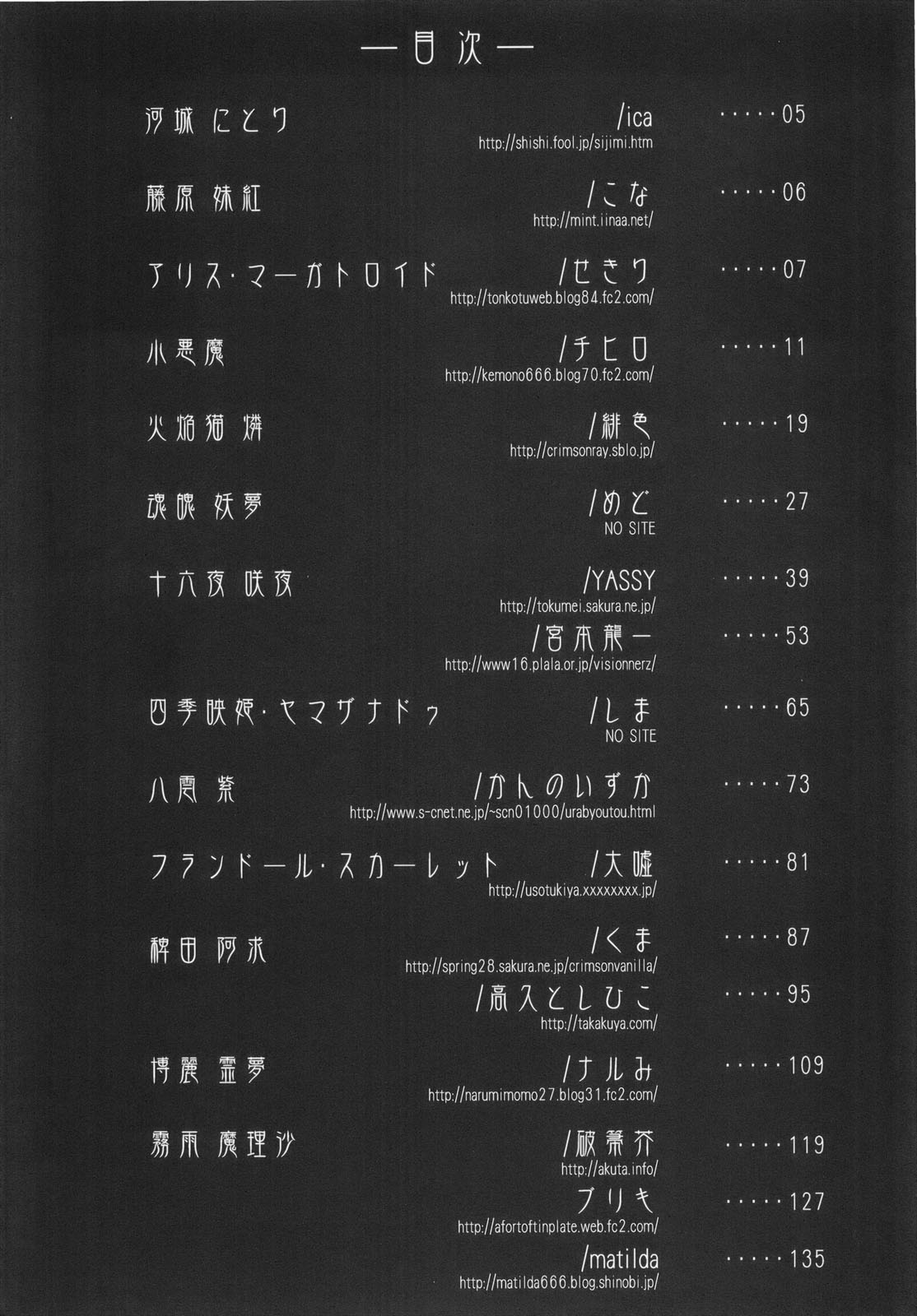 (C76) [Martal (Various)] Touhou Jii Goudoubon Hitori Gensou (Touhou Project) page 4 full