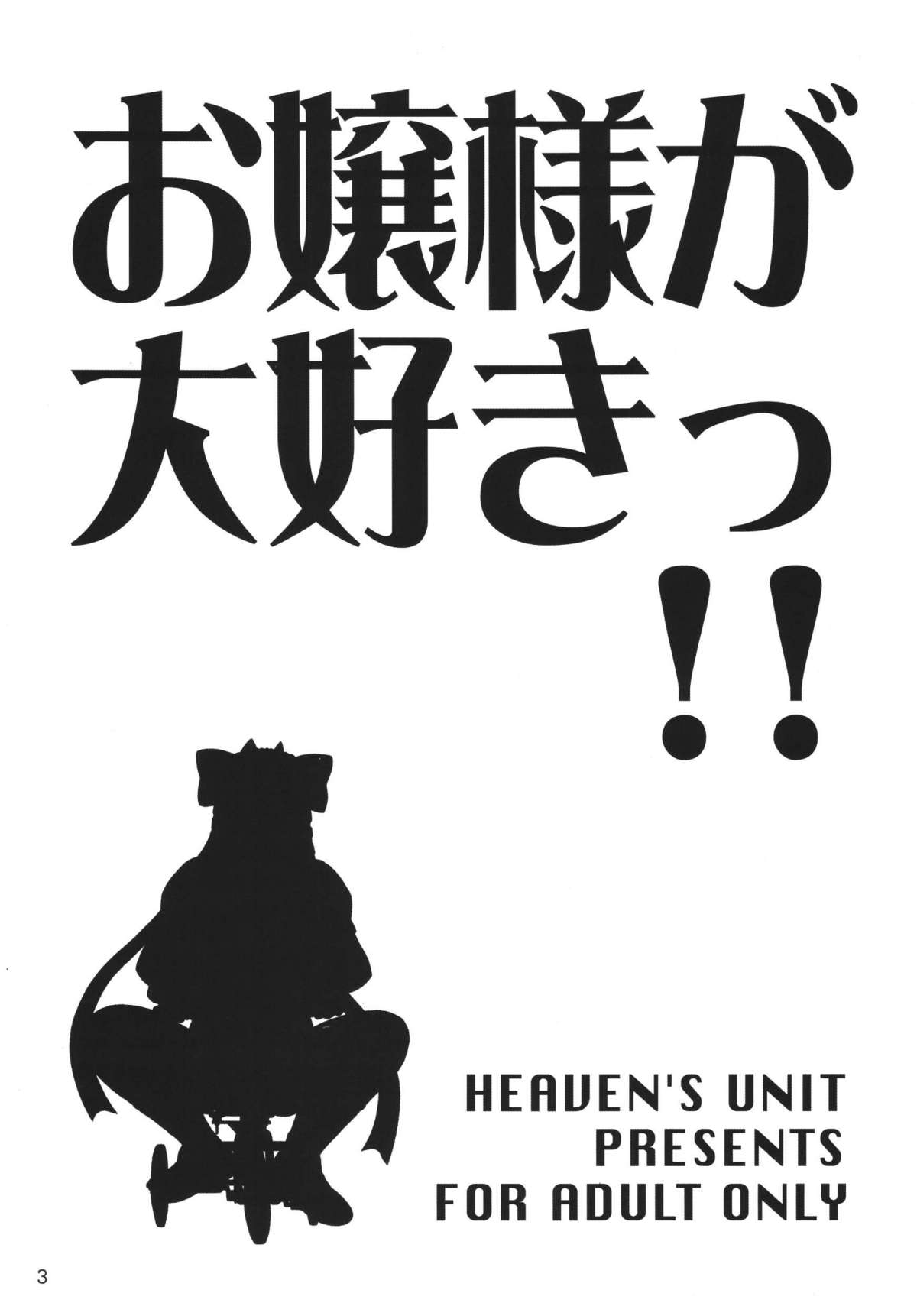 (C70) [HEAVEN'S UNIT (Kouno Kei)] Ojou-sama ga Daisuki!! (Street Fighter) page 3 full