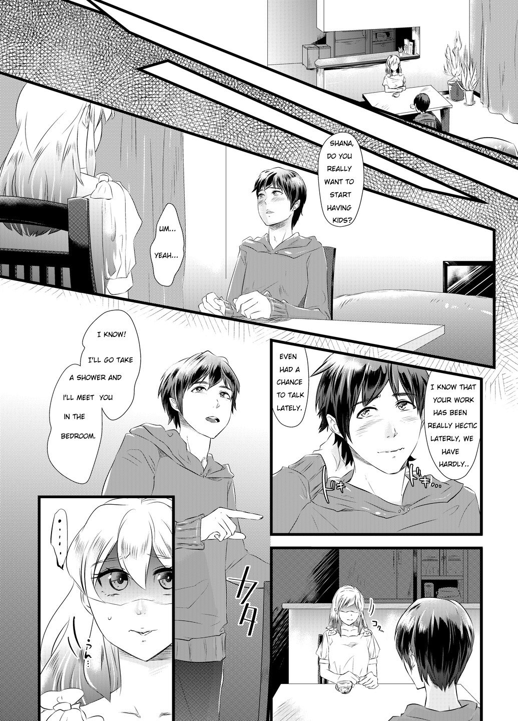 [Chijoku An] Immoral Yuri Heaven ~The Husband is made female and trained while his wife is bed by a woman~ [English] page 4 full