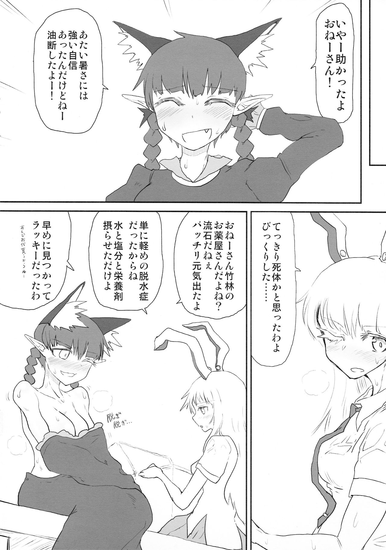 (C90) [Psychetangle (Keta)] Manatsu no Murashi Cat (Touhou Project) page 4 full