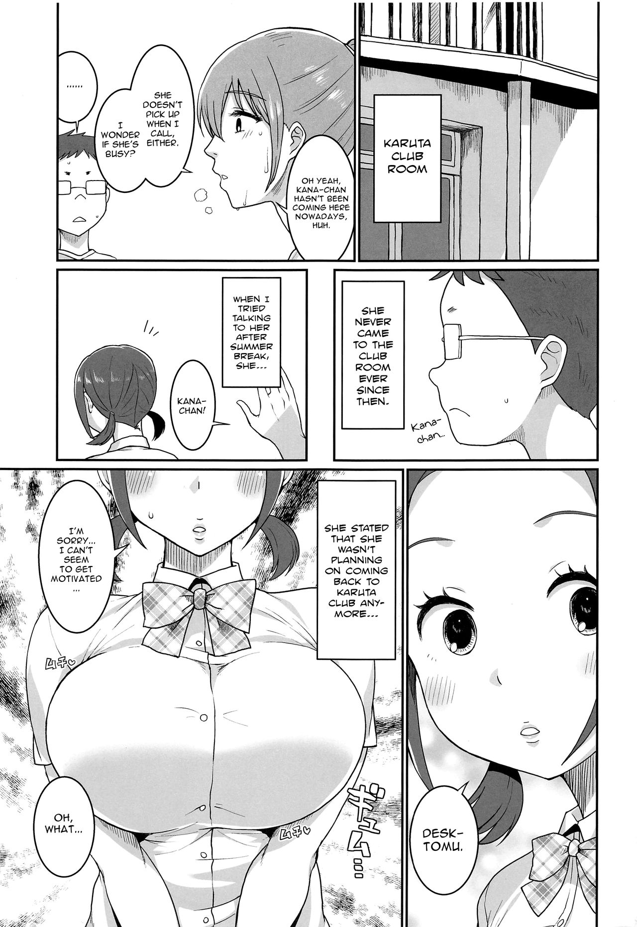 [ParadiseGom (Gorgonzola)] Karuta Toka Dou Demo Ii | Who Cares About Karuta (Chihayafuru) [English] [Nisor] page 2 full