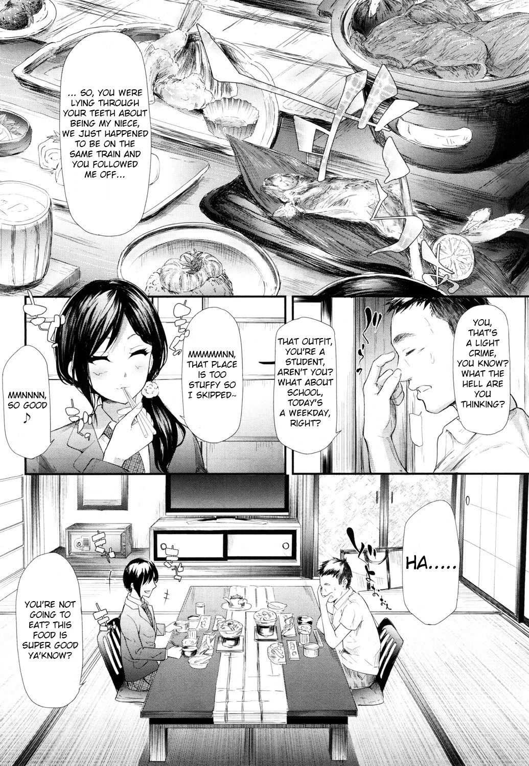 [Shiki Takuto] Namaiki JK Onsen Ryokou 2-haku 3-kka | Cheeky JK Hot Springs Trip - Two Days One Night (COMIC Mugen Tensei 2017-10) [English] [Yuzuru Katsuragi] [Digital] page 4 full