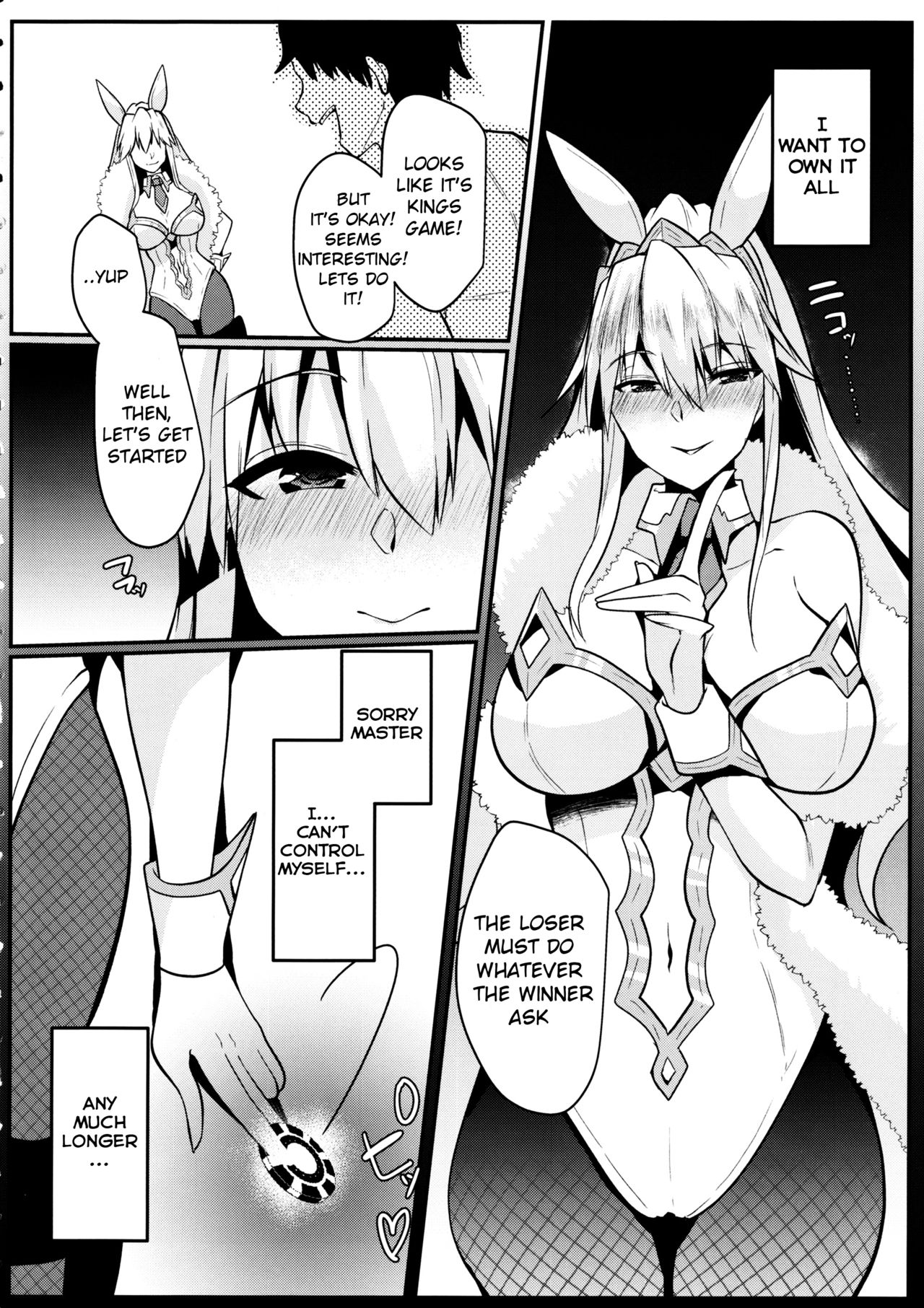 (C97) [Kuusou Monochrome (Abi)] Bunny ni Natta Artoria wa Seiyoku ga Sugoi (Fate/Grand Order) [English] [F.F.F.S.] page 5 full