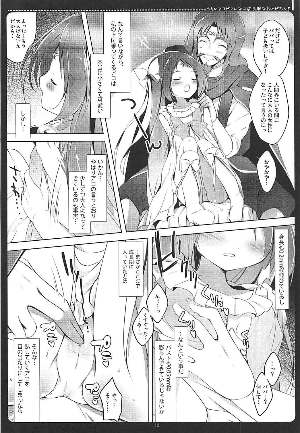 (Rainbow Flavor 7) [Maguro Beya (Shiratama)] Uchi no Ako ga Konna ni Seichouki na Wake ga Nai! (Suite PreCure) page 8 full