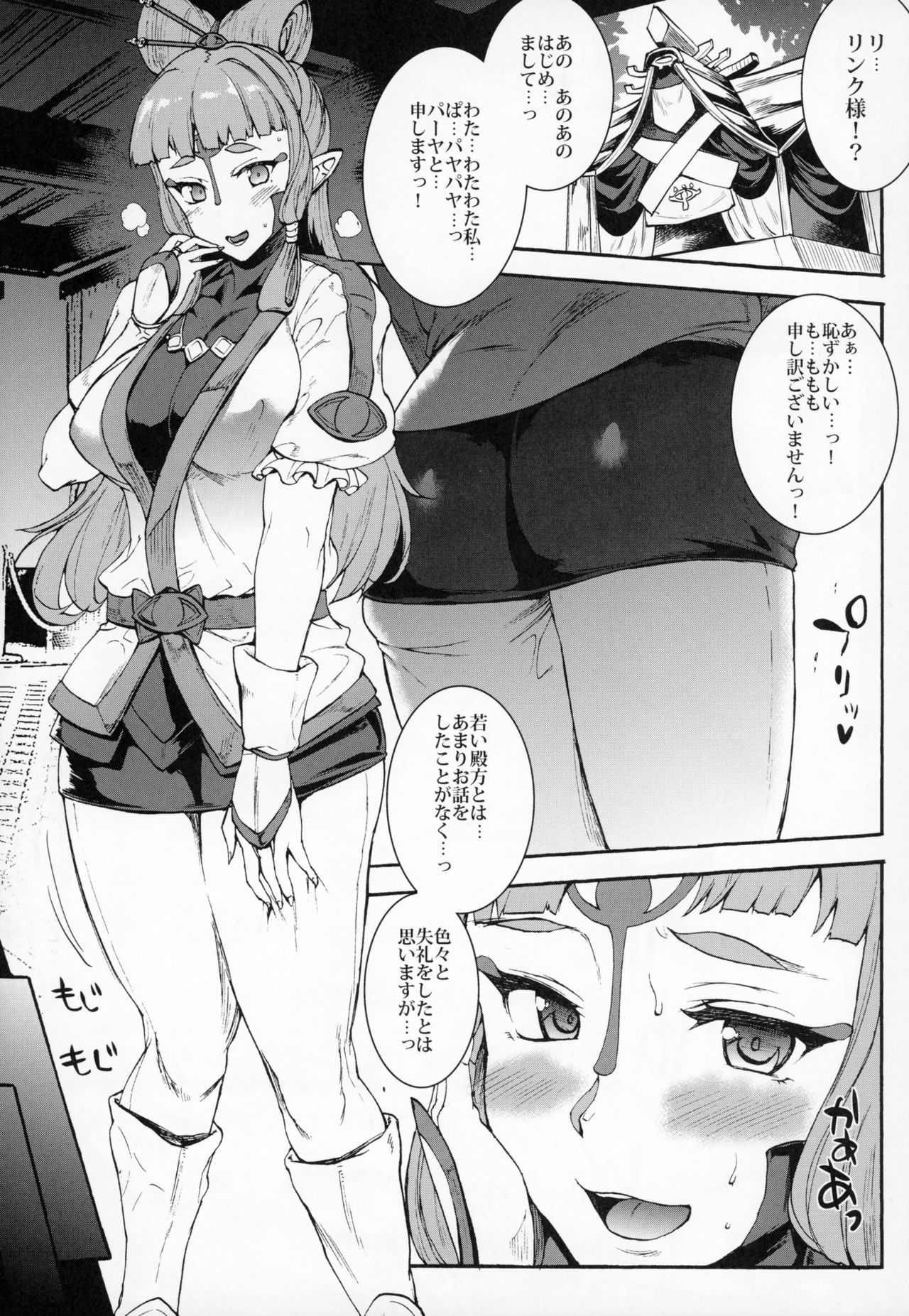 (C93) [ERECT TOUCH (Erect Sawaru)] THE LEGEND OF PAYA GANG BANG OF THE WILD (The Legend of Zelda: Breath of the Wild) page 4 full