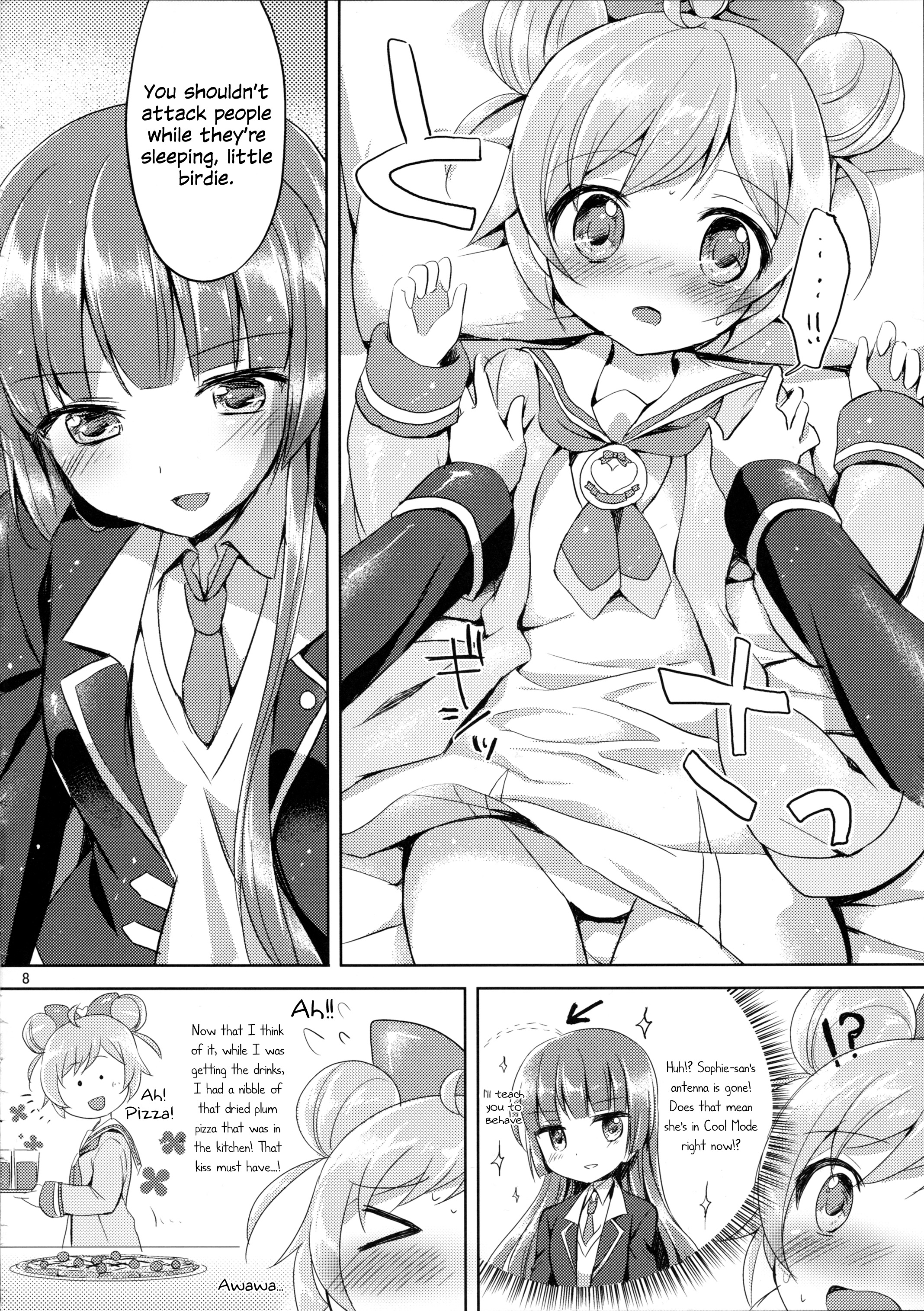 (C89) [Jagabata (Oimo)] Naisho no Futarikiri (PriPara) [English] {/u/ scanlations} page 8 full