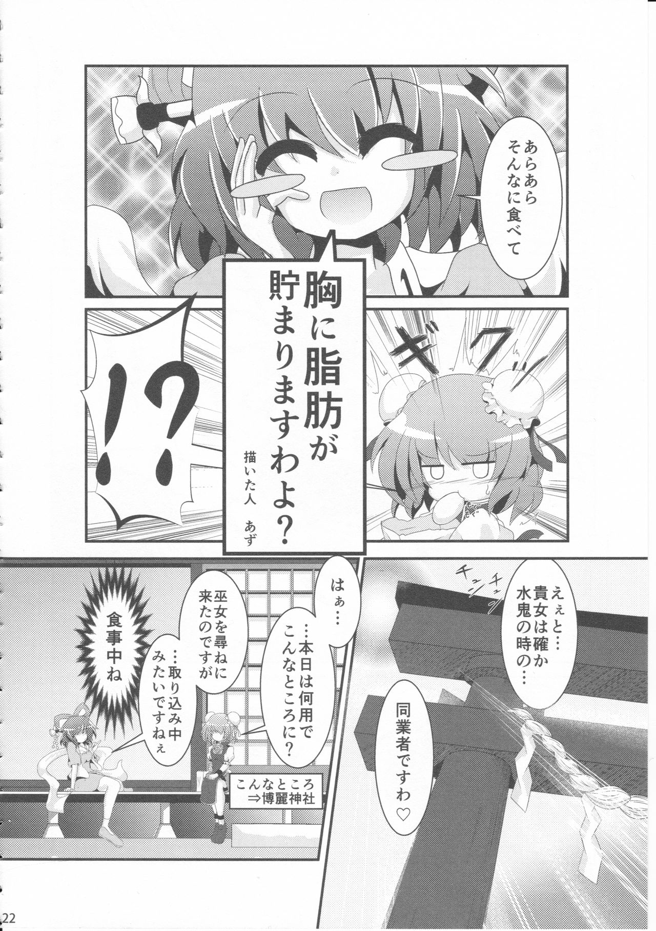 (C86) [Dhama Chinden (Various)] Kimi no Hitomi ni Kanpai (Touhou Project) page 21 full