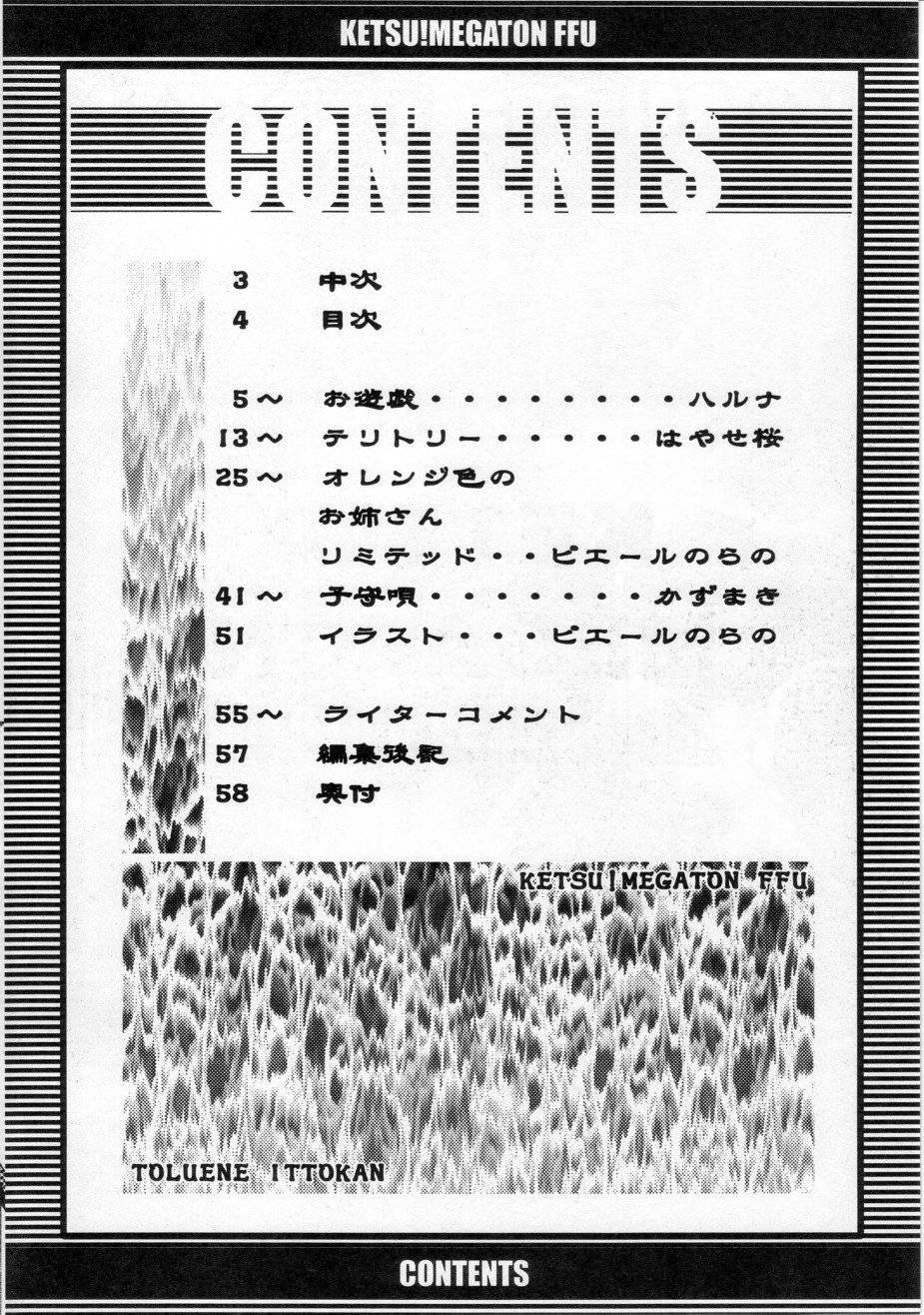 (C61) [Toluene Ittokan (Various)] KETSU! MEGATON FFU (Final Fantasy Unlimited) page 3 full
