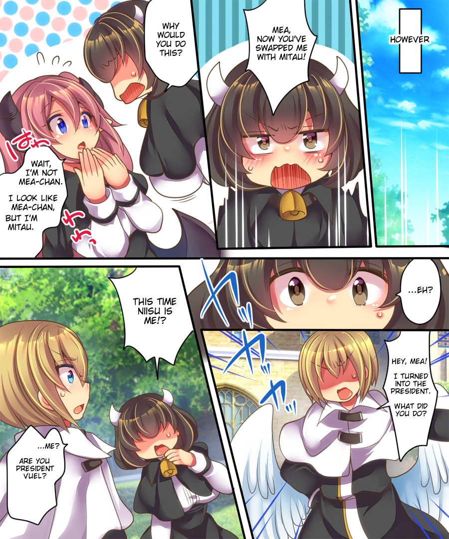 [Amuai Okashi Seisakusho (Shiki Tenki, Reitou Mikan)] Soshite Tenshi-kun to Succubus-chan wa Irekawaru | Angel-kun and Succubus-chan are Swapped [English] page 33 full