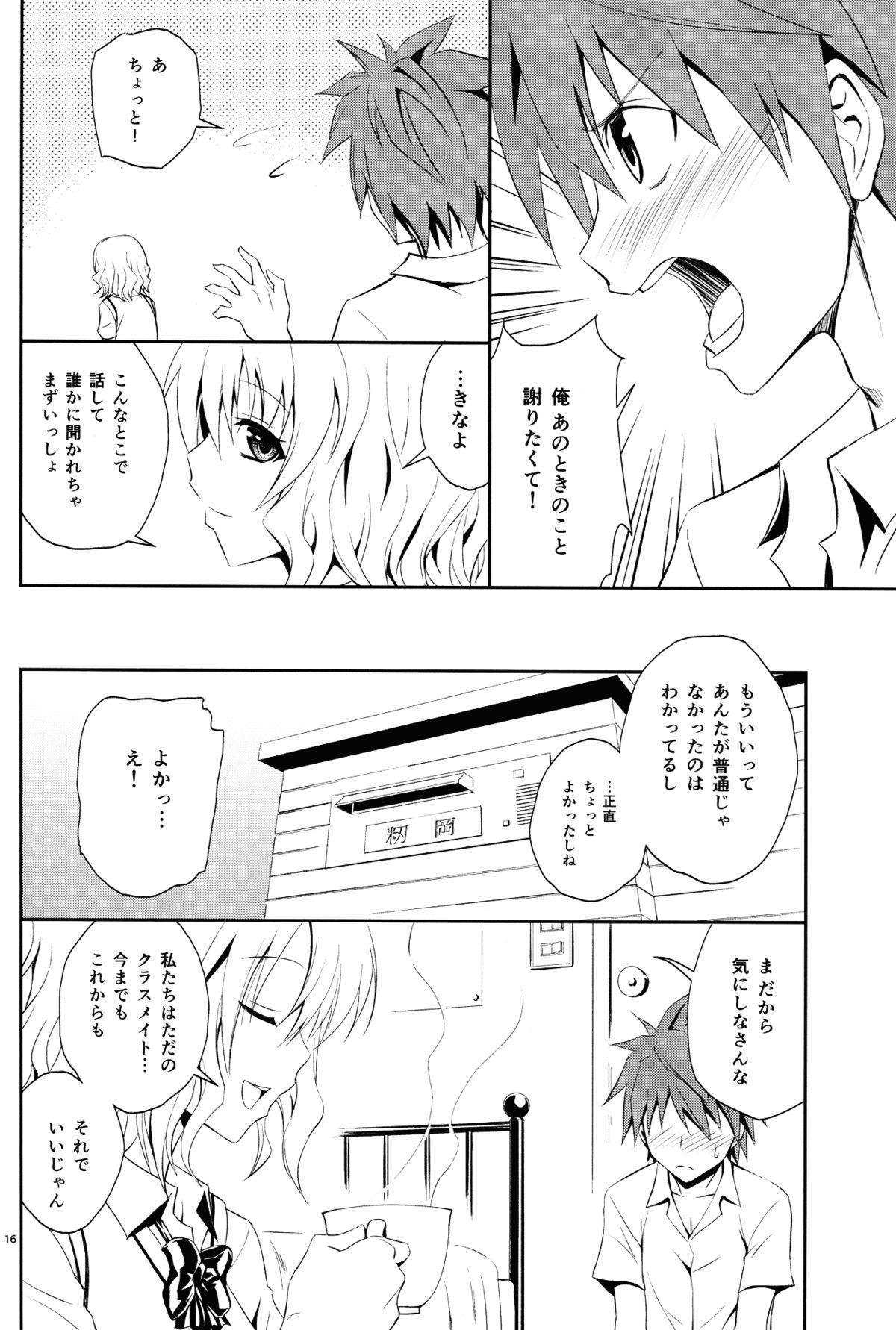 (C84) [Hibi Rakuraku (Aoki Kanji)] Momioka no Jijou (To Love-ru) page 15 full