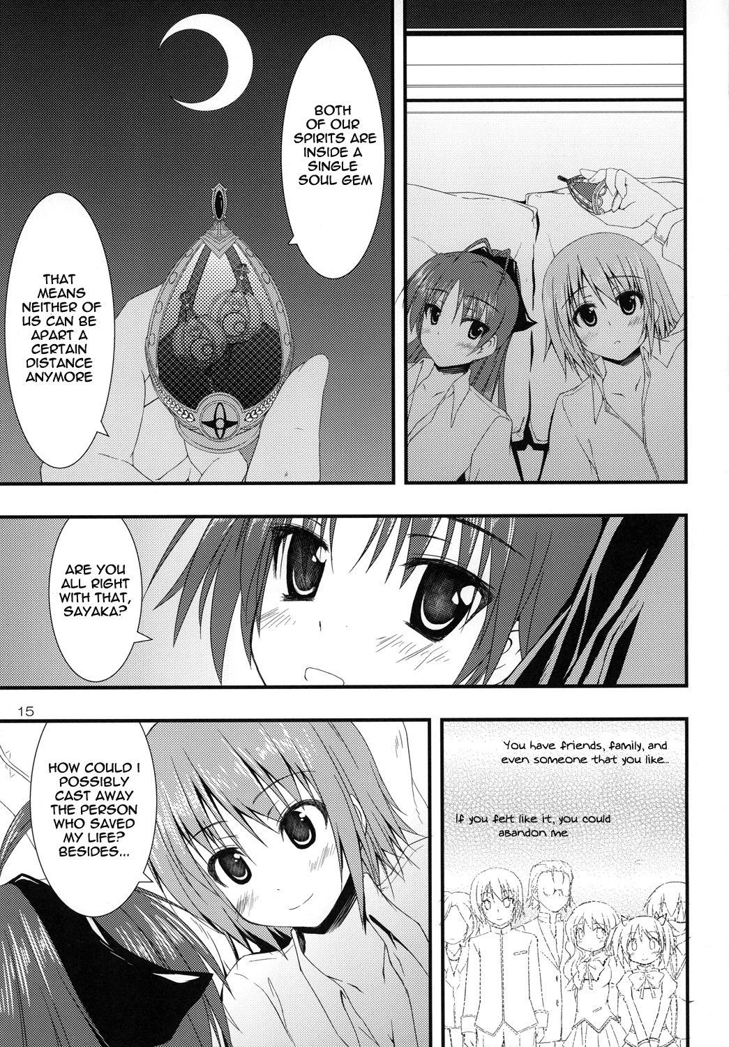 [Mugen@WORKS (Akiduki Akina)] Futari no Kyori wa 100m! (Puella Magi Madoka Magica) [English] [Yuri-ism] page 14 full