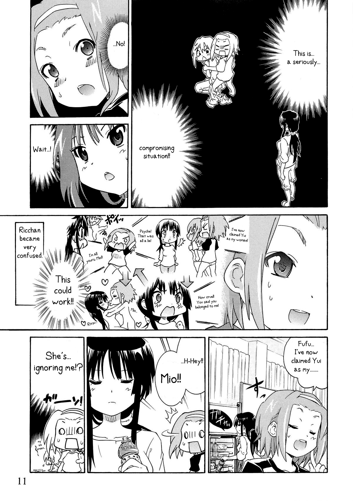 [Umihan (Ootsuka Shirou)] YURI-ON! #2 Kosokoso Mio-chan! (K-ON!) [English] page 10 full