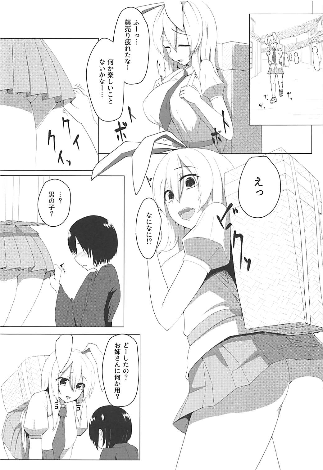 (Reitaisai 15) [Denki Biribiri] Oshiete! Udonge Onee-chan! (Touhou Project) page 2 full