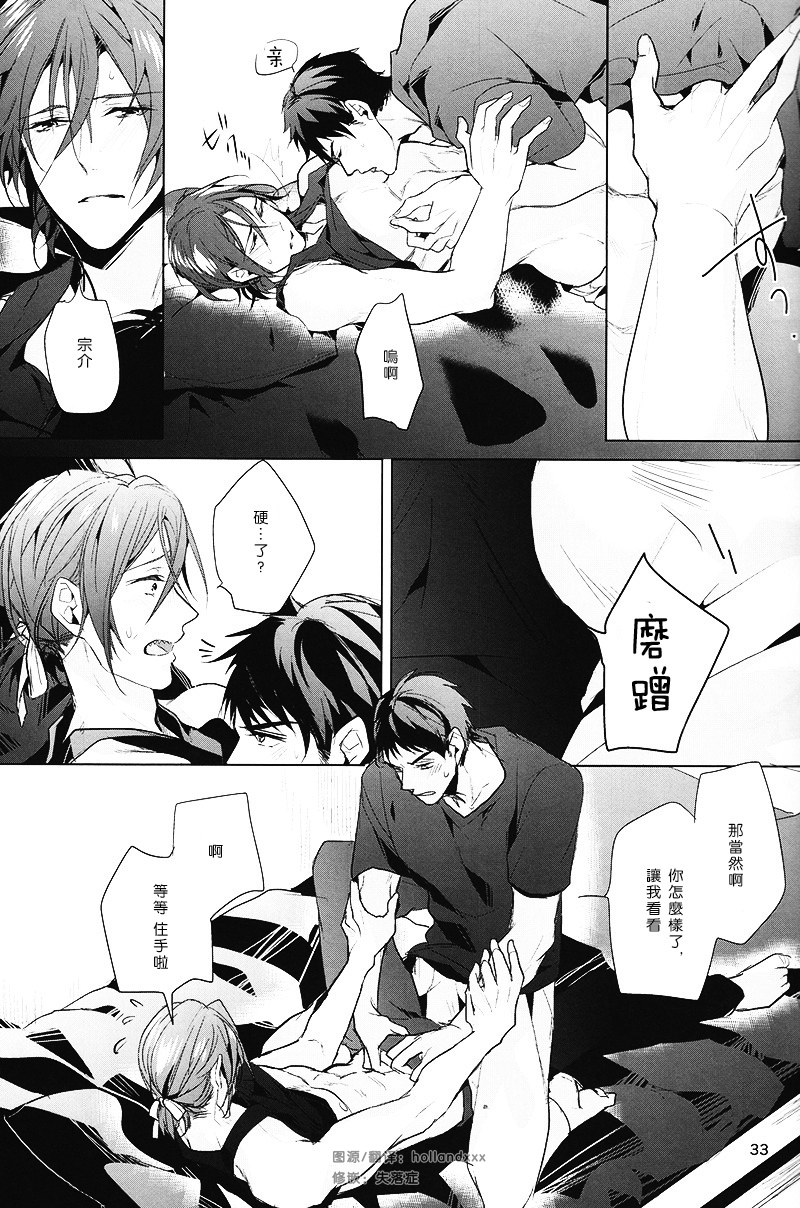 (Renai Jaws 3) [ANCOCOCO (Sakura Hitsuji)] Hatsukoi ni wa ribon o kakete (Free!) [Chinese] page 31 full
