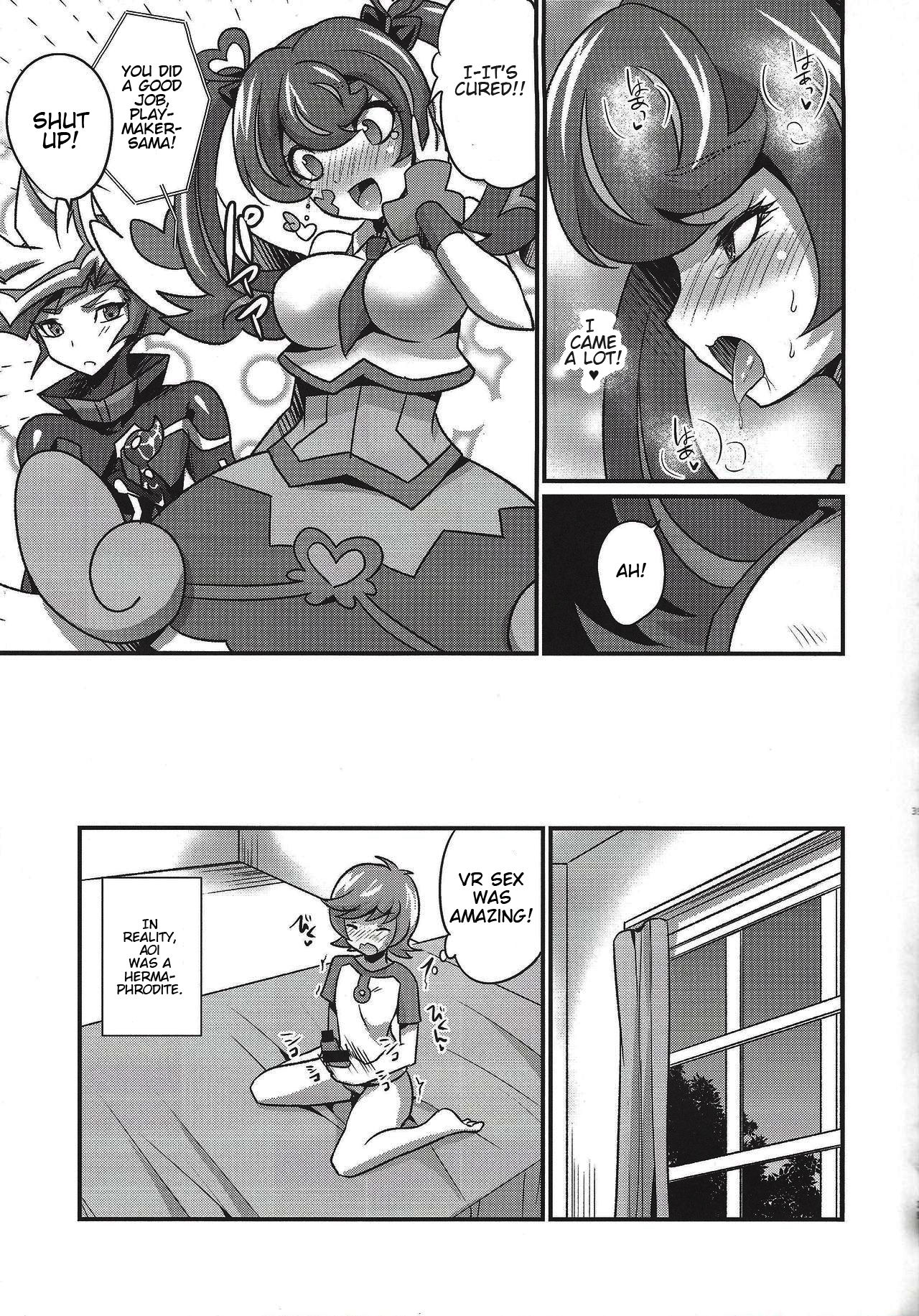 (Sennen Battle Phase 22) [HEATWAVE (Kaitou Yuuhi)] FUTANARIHEROINE x HERO (Yu-Gi-Oh! Series) [English] page 39 full