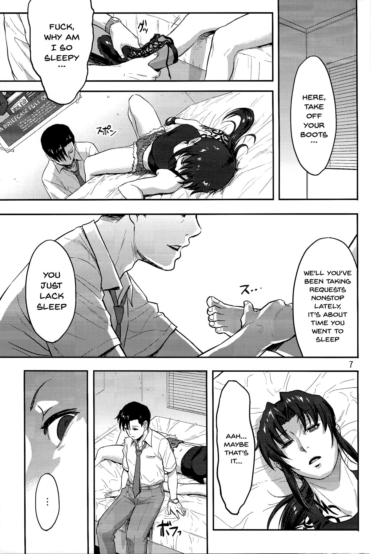 (C93) [AZASUKE WIND (AZASUKE)] Sleeping Revy (Black Lagoon) [English] {Doujins.com} page 6 full