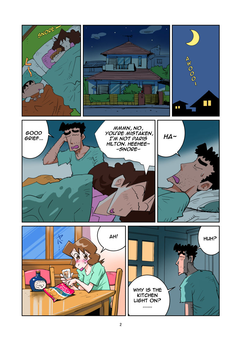 [nanasi] Freeloading is Difficult (Crayon Shin-chan) (Ongoing) [English] page 2 full